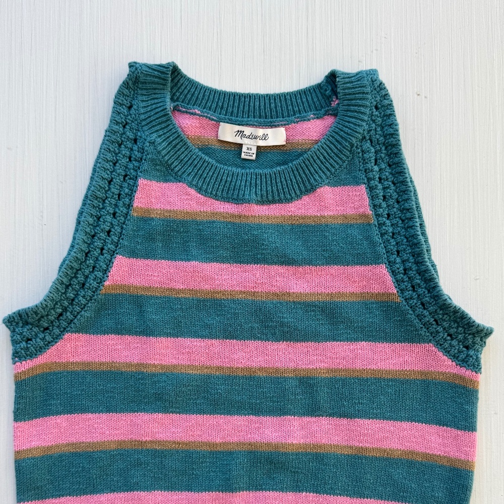 Women’s Madewell Crochet-Trim Crop Tank